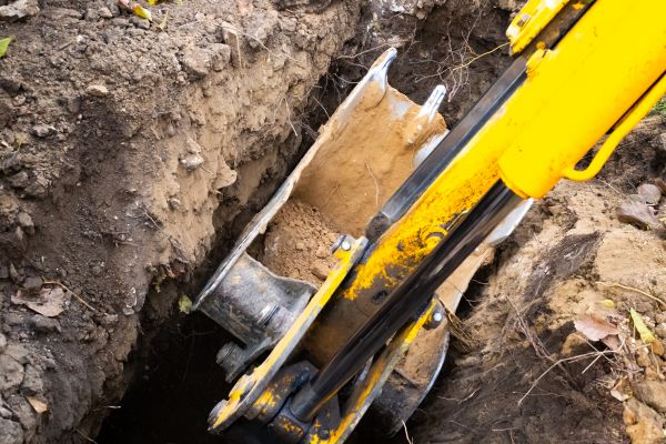 Downspout Trenching in Gig Harbor
