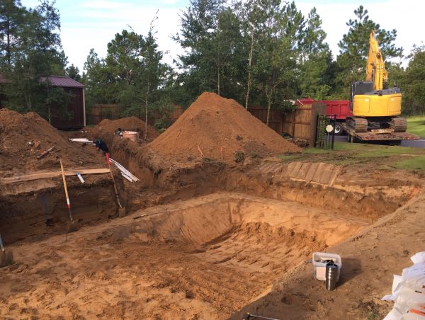 Pool Site Excavation in Gig Harbor